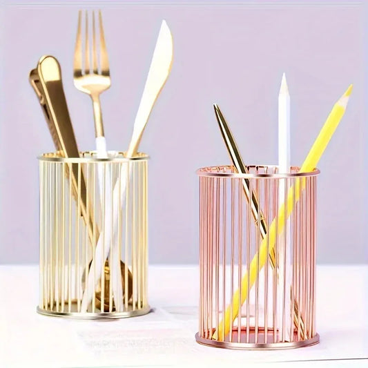 Iron Brush Holder – Wall Mounted Makeup Organizer