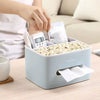 Nordic Style Tissue Box – Waterproof 2-Compartment Holder - Clarify.pk