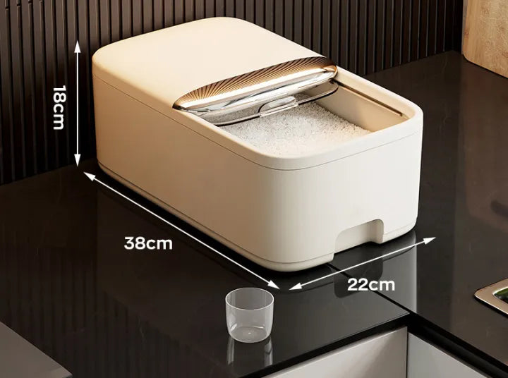 Rice Storage Box 10KG - Insect Proof Grain Container with Lid