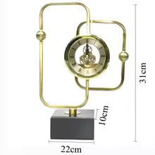Kinetic Gold - Geometric Motion Wall Clock