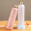Motivational Time Marker 1L Water Bottle – Drink Tracker Bottle (Random Color) - Clarify.pk
