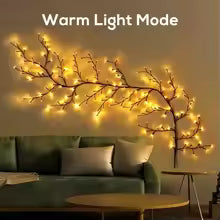 Enchanted Willow Rattan LED Branch Lights – 72 LEDs