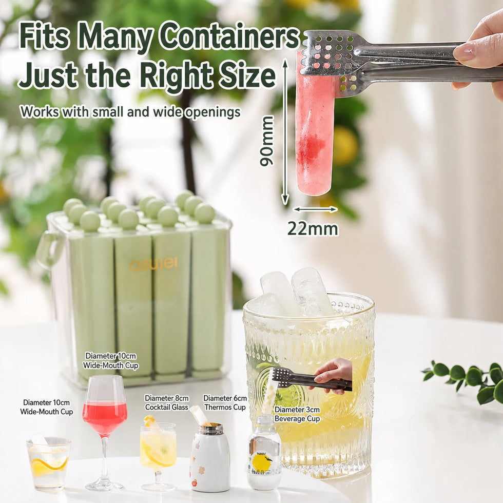 Silicone Ice Pop Maker - Reusable Ice Cream Bar Mold