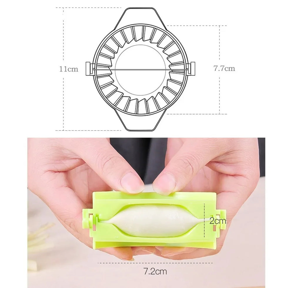 Dumpling Skin Artifact – 2-in-1 Manual Press & Mold