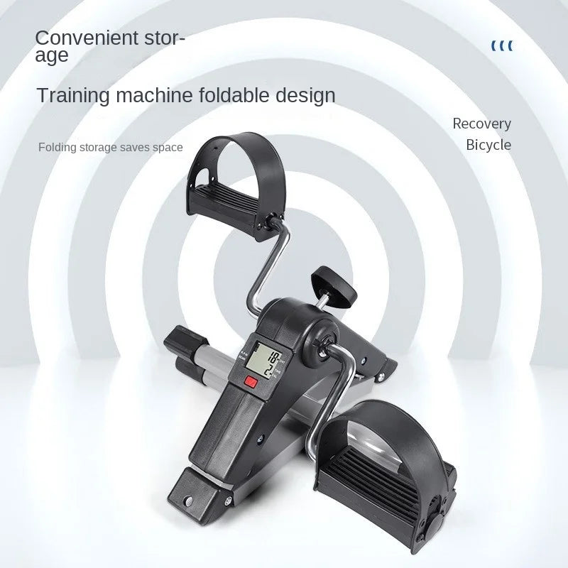 Chase Foldable Mini Exercise Bike With Display Step Machine Leg Trainer Under Table Bike Home Mini Stepper Exercise Machine