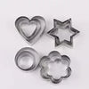12pcs Stainless Steel Cookie Cutter Set – Star, Heart, Round & Flower