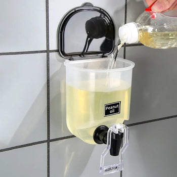 550ml Wall-Mounted Liquid Dispenser – Toothpaste & Soap Holder - Clarify.pk