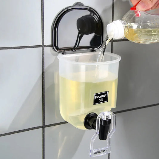 550ml Wall-Mounted Liquid Dispenser – Toothpaste & Soap Holder