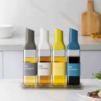 500ml Glass Oil Bottle – Leak-Proof Kitchen Dispenser - Clarify.pk