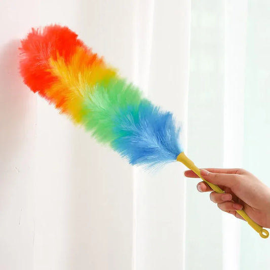 Rainbow Feather Duster – Flexible Anti-Static Cleaner - Clarify.pk