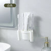 No-Drill Toothbrush Holder & Cup | Wall-Mount Shelf - Clarify.pk