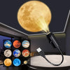 USB Planet Projection Lamp | 10-Lens Starry Sky Night Light & Ceiling Atmosphere Projector