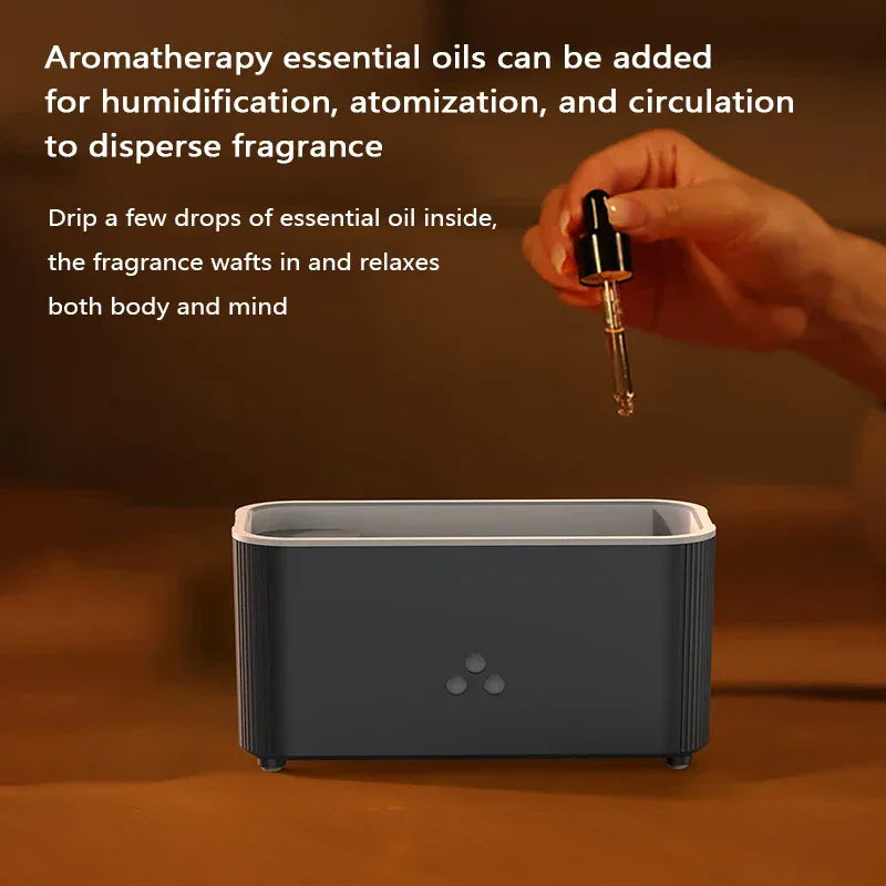 Flame Aromatherapy Diffuser – LED Humidifier - Clarify.pk
