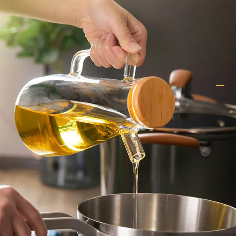 Oil Pouring Pot – Heat-Resistant Glass Seasoning Bottle