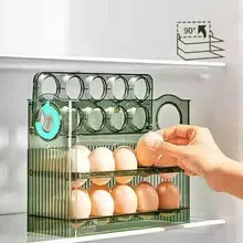 Egg Storage Box – Refrigerator Organizer & Fresh-Keeping Tray