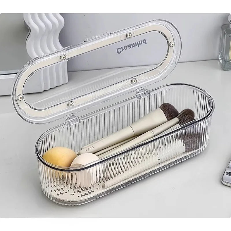 Acrylic Makeup Storage Box – Dust-Proof Beauty Station