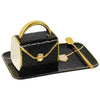 Handbag Coffee Mug with Tray & Spoon – Gift Box Set (Random) - Clarify.pk