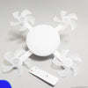 2-in-1 Drone Design Ceiling Fan Light Bulb - Remote Control LED Fan Lamp