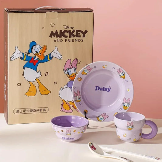 Disney Daisy Duck Kids 5-Piece Dinner Set with Gift Box - Clarify.pk