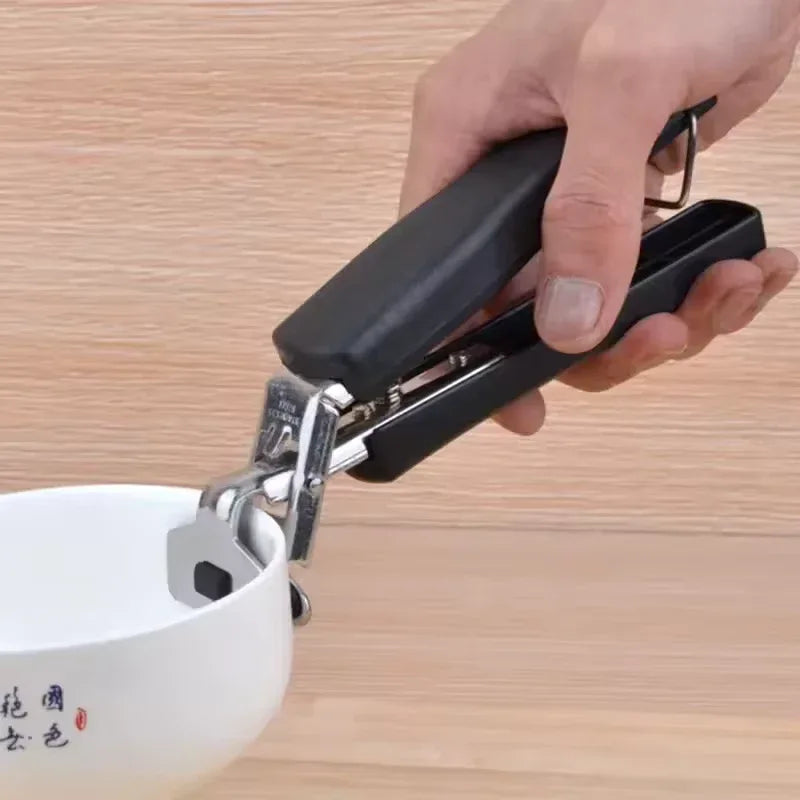 High-Quality Black Clip Kitchen Bowl Picker Tongs (Small)