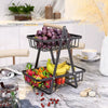 Premium Metal Fruit Basket – Multi-Layer Storage Rack for Kitchen & Home - Clarify.pk