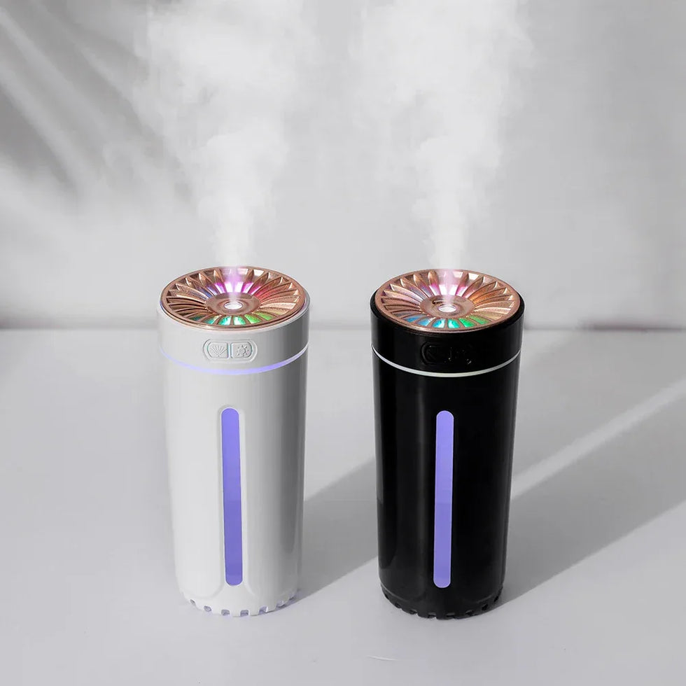 وائرلیس کار ایئر ہیومیڈیفائر - RGB کے ساتھ 300ml USB ڈفیوزر