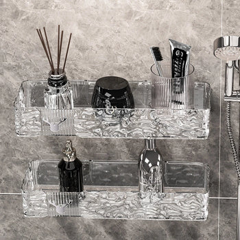 Bathroom Shelf Drain Rack Wall Mount Corner Storage Shelves Shampoo Holder Cosmetic Rack Shower Drain Basket Bathroom Organizer