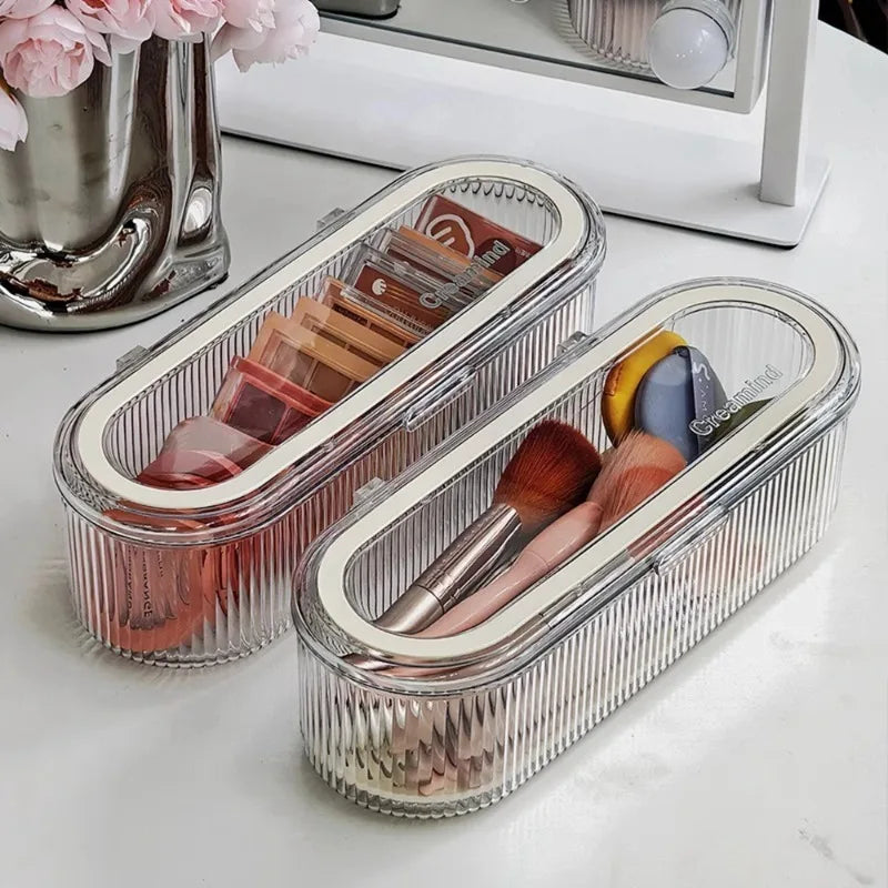 Acrylic Makeup Storage Box – Dust-Proof Beauty Station