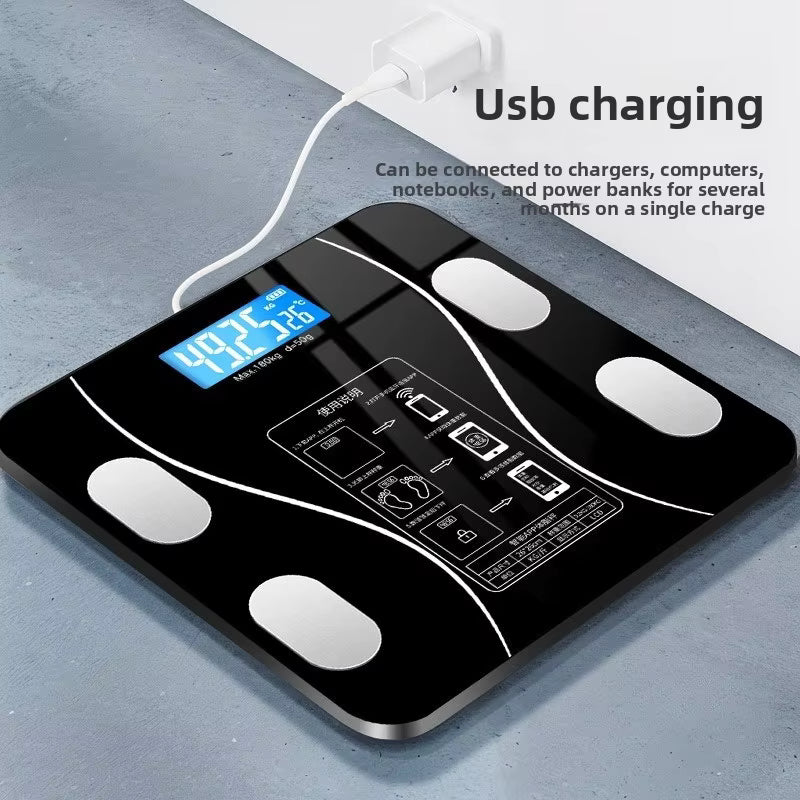 USB Rechargeable Smart Digital Body Weight Scale