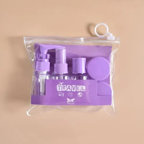 5PCS Travel Mini Cosmetic Cream Pot Set – Transparent Containers (Random Color) - Clarify.pk