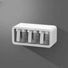 Ecoco Premium Wall-Mounted 3 Spice Box – Kitchen Seasoning Organizer