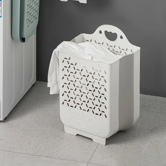 Wall-Mounted Hanging Laundry Basket – Space-Saving Hamper - Clarify.pk