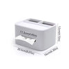 Nordic Style Tissue Box – Waterproof 2-Compartment Holder - Clarify.pk