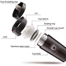 Vacuum Insulated Coffee Flask (Random color)