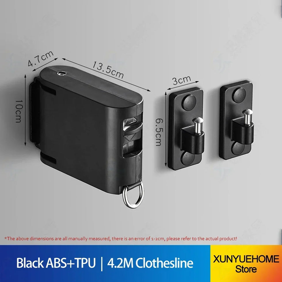 Invisible Retractable Clothesline Clothes Hanging Rope Dryer Organizer Laundry Hanger Extendable Cothing Rack Home Accessories