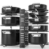 Heavy-Duty 8-Tier Adjustable Pot and Pan Organizer Rack