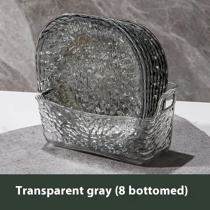 8-Piece Plastic Bone Plates – Small Snack & Dining Dishes - Clarify.pk