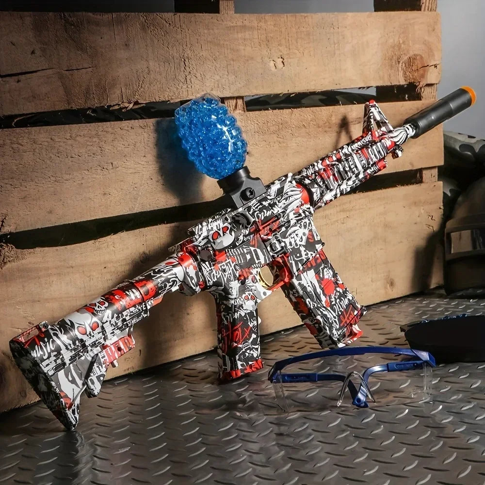 M416 Electric Blast Ball Paintball Shock Wave Gun Detachable High Precision Shooting Toy Outdoor Toy Gift Holiday Birthday