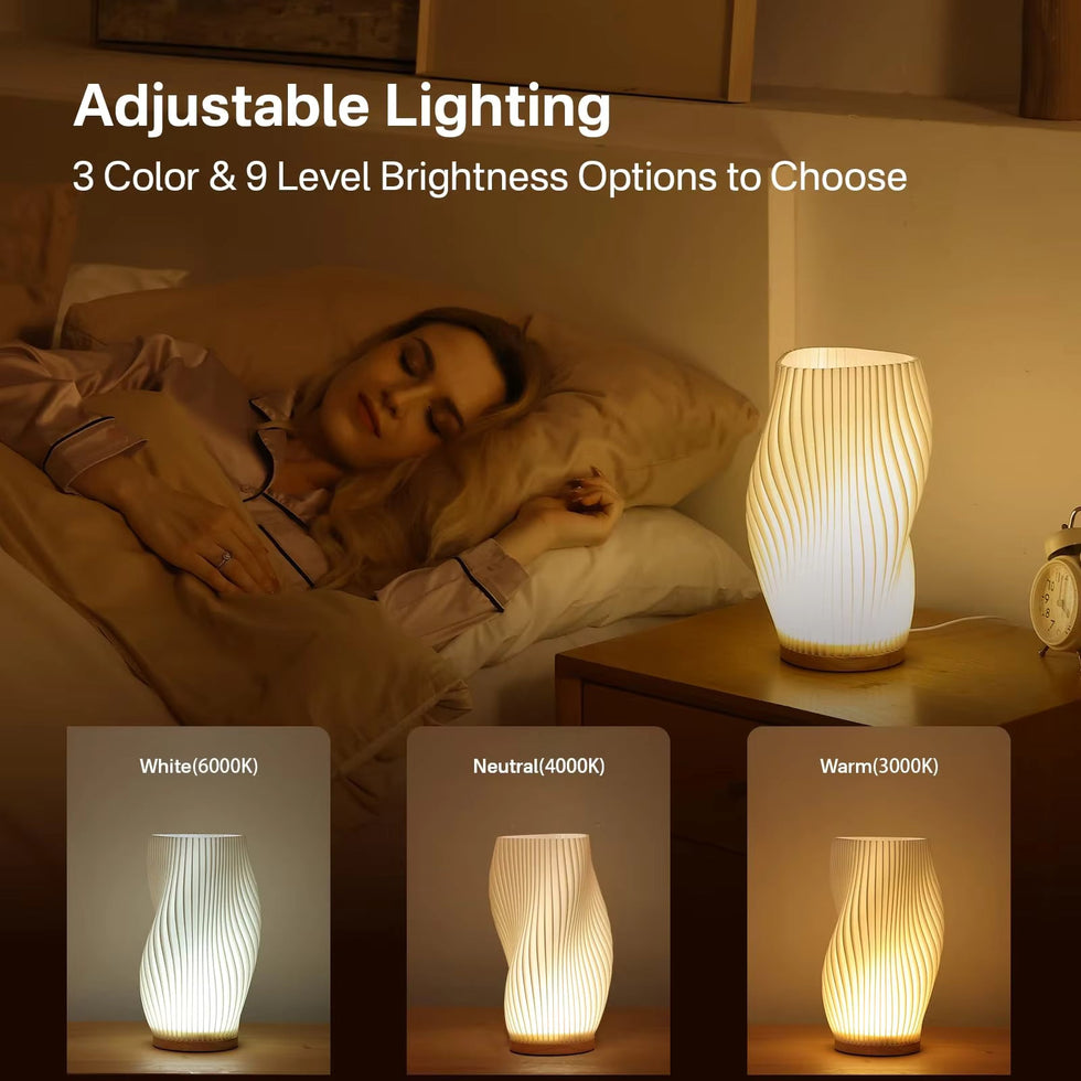 Premium LED Vase Lamp – Decorative Floral Mood Light & Modern Flower Vase
