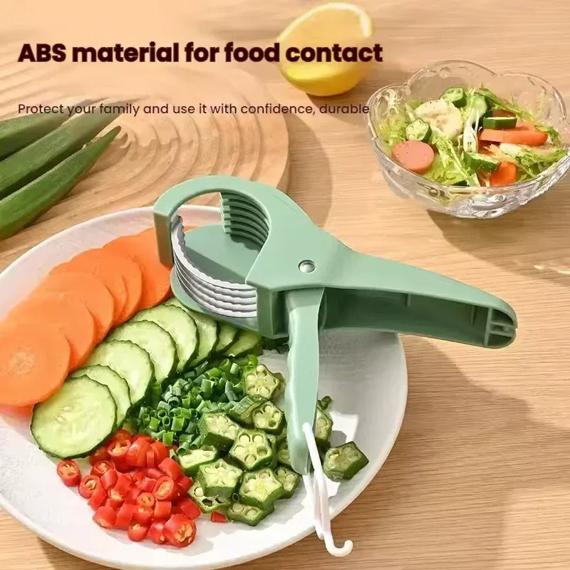 Stainless Steel Vegetable & Fruit Slicer – Multi-Functional Tool - Clarify.pk