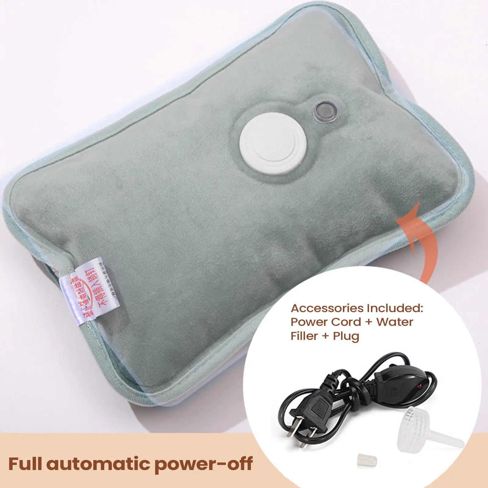 Electric Hot Water Bottle – Heat Pad for Pain Relief