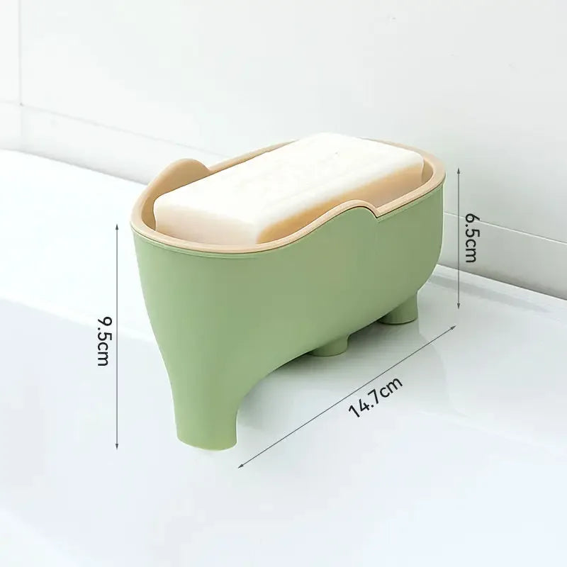 Double-Layer Elephant Soap Box – Bathroom Organizer - Clarify.pk