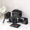 5-Piece Mesh Cosmetic Organizer Set – Makeup & Toiletry Storage Bags - Clarify.pk