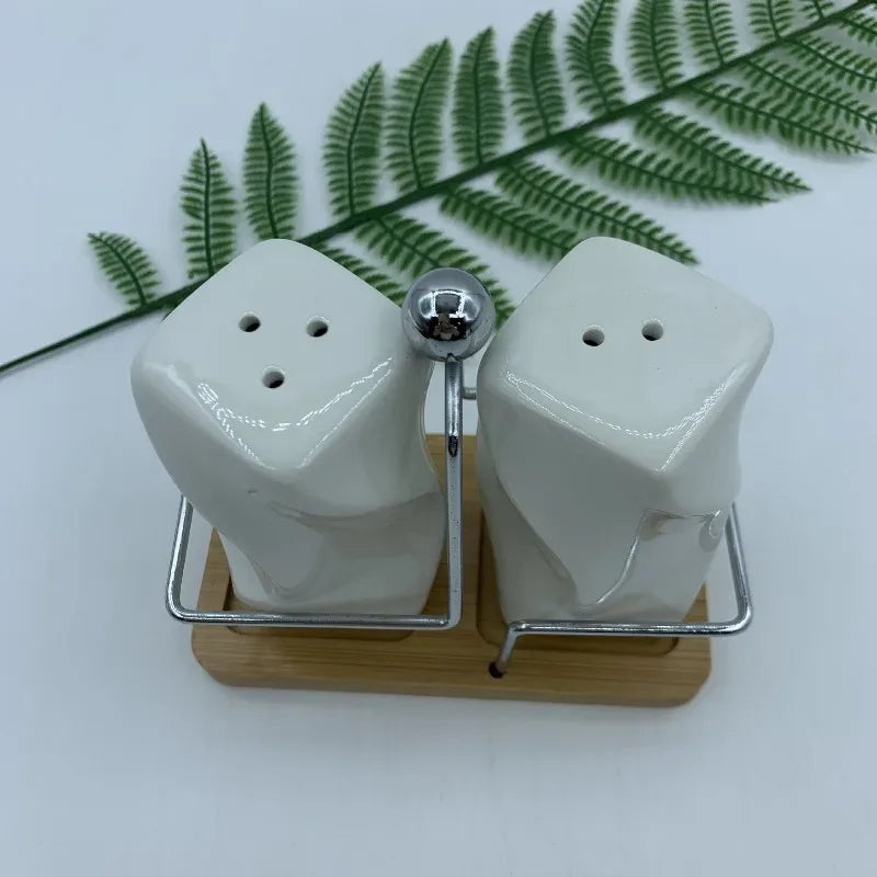 Nordic Ceramic Spice Jar Set – Creative Seasoning Box - Clarify.pk