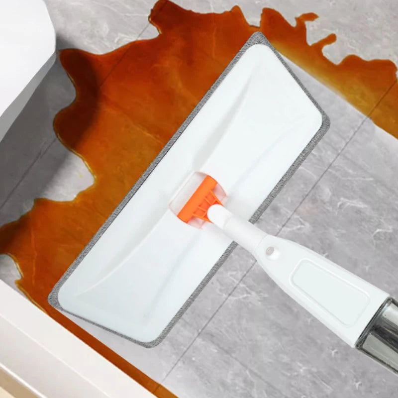 New Large Household Spray Mop With Replaceable Microfiber Pad For Wet And Dry Cleaning Microfiber Pads Rotating Spray Mop Broom