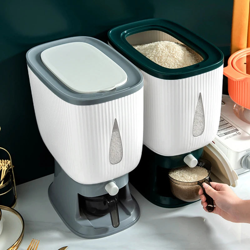 Home Rice Bucket - Insect-proof and Moisture-proof Sealed Container - Food-grade Storage Bin for Rice