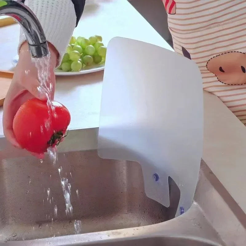 Kitchen Sink Water Splash Guard with Suction Cup Mount