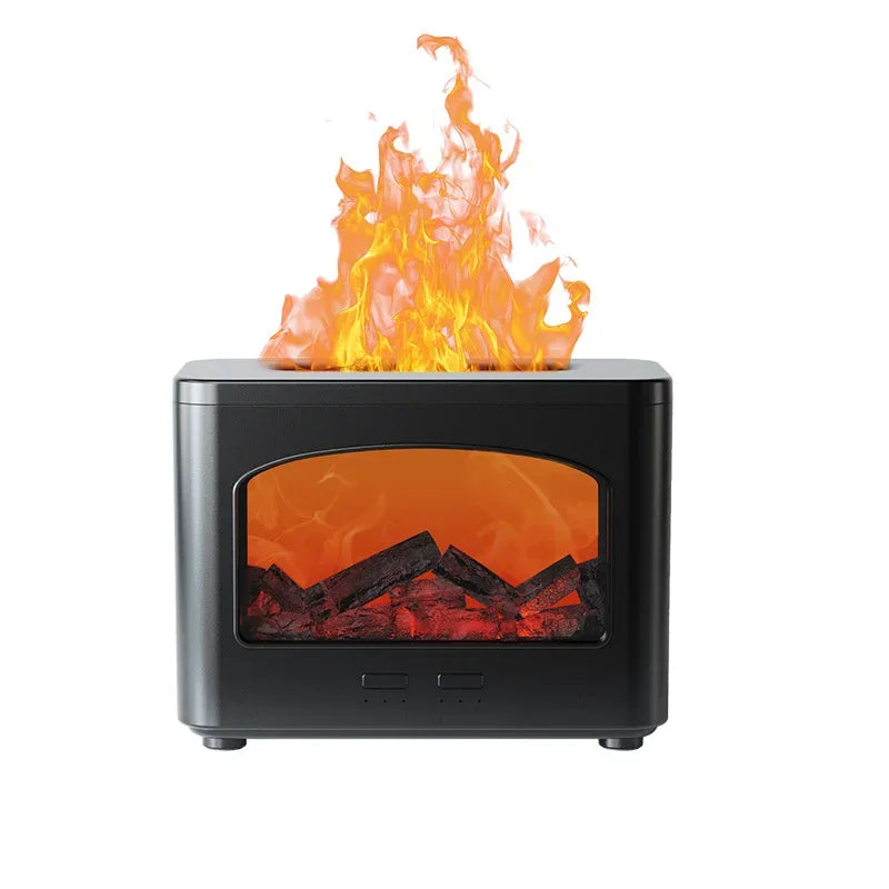 Electric Flame Humidifier – LED Fire Effect Aroma Diffuser - Clarify.pk