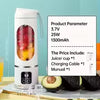 Pro-Blend Portable Smoothie Blender – 450ml Smart Juicer Cup with LED Display