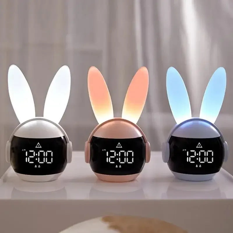 Rabbit Digital Alarm Clock – LED Display Bedside Clock - Clarify.pk